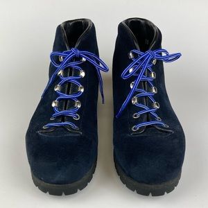 Calzaturificio the Alps by Fabiano Women’s Blue Suede Mountain Hiking Boot sz 7